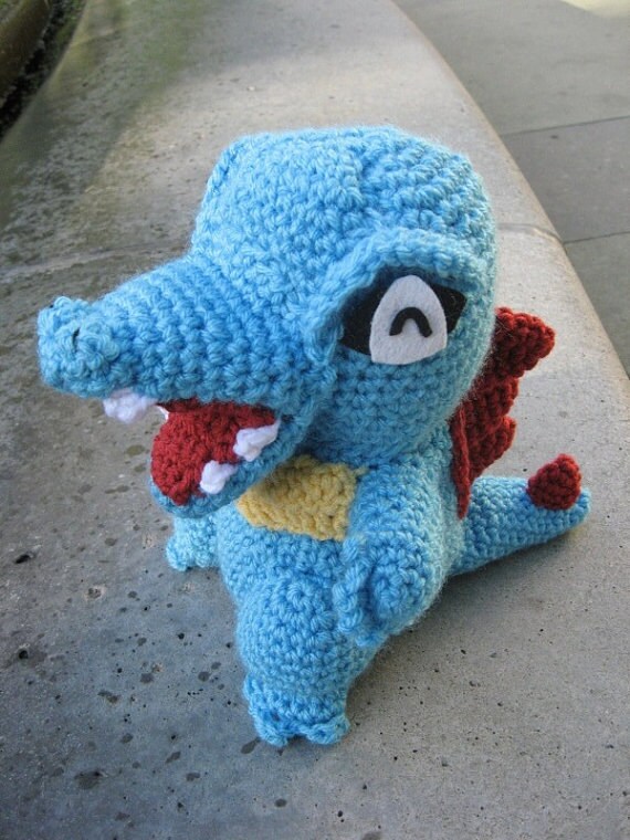 Totodile Pattern Crochet Pokemon Amigurumi PDF Etsy