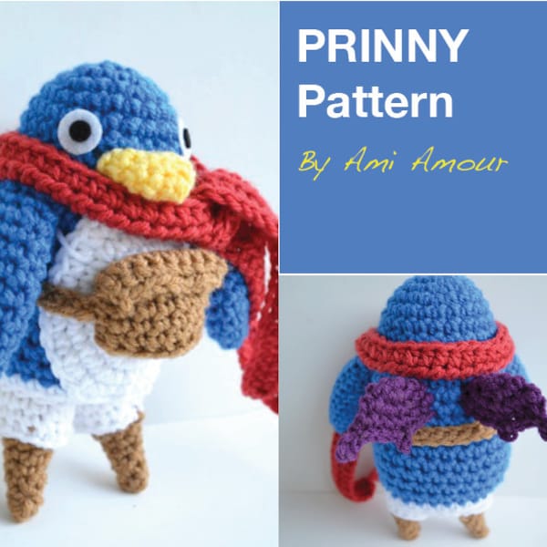 Prinny Penguin crochet pattern PDF amigurumi