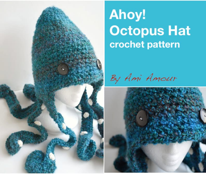 Ahoy Octopus Hat Pattern Crochet PDF Etsy