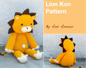 Lion Crochet Pattern Lion Amigurumi Pattern Lion Pattern Kon Pattern Giant Lion