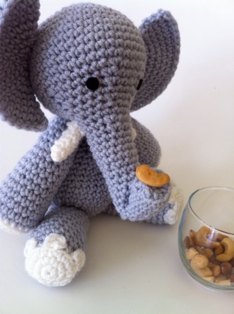 Elephant Crochet Pattern Elephant Amigurumi Pattern PDF Etsy
