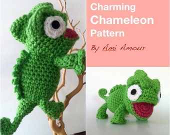 Charming Chameleon Pattern Amigurumi Crochet PDF