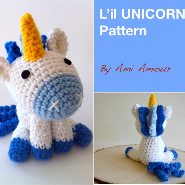 L'il Einhorn Anleitung amigurumi häkeln