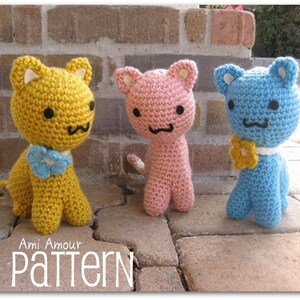 Cat Pattern Kitty Amigurumi Crochet PDF image 1