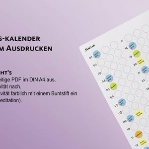 Bleiben Sie motiviert in 2025! Dieser digitale Kalender hilft Ihnen, Sport & Entspannung zu verfolgen, um einen aktiven Lebensstil zu führen