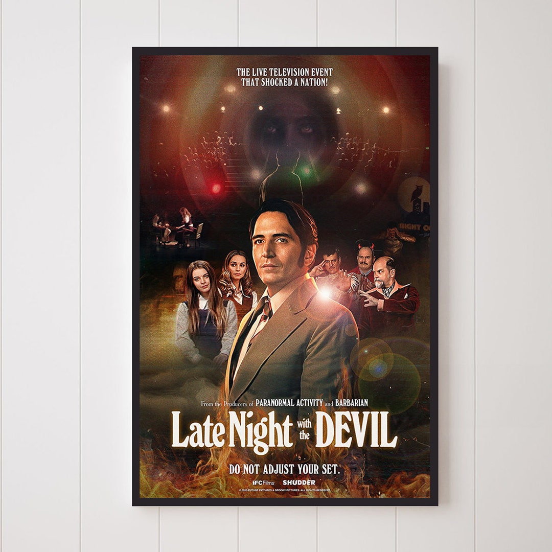 Late Night With the Devil Movie Poster Canvas Printing Wall Art Home