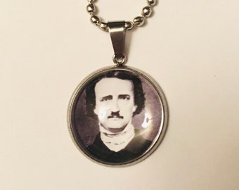 Edgar Allan Poe Necklace Horror Book Lovers Gift