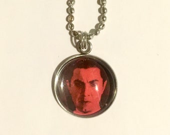 Dracula Bela Lugosi Necklace Vampire Halloween Horror Movie Lovers Gift