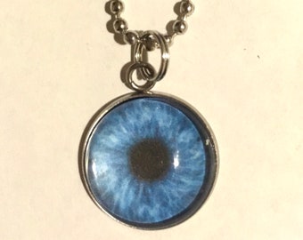 Blue Eye Necklace Retro 90s Style