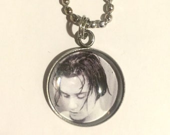 Mike Patton Black & White Photo Necklace