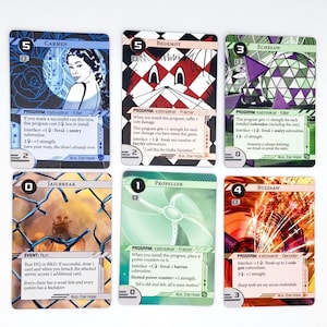 Série Break-In Runner * Méga pack * - 18 cartes - 6 x ensembles de jeu pour Netrunner/Prix de tournoi carte de jeu proxy personnalisée Cyberpunk Alt-Art