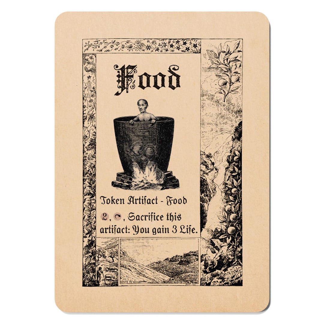 Food Medieval MTG Token | Artifact | Medieval Style Proxy for Magic ...