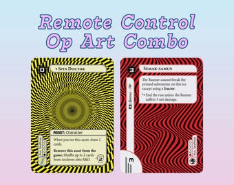 Spin Doctor & Semak-samun *Duo Pack* Alt Art Netrunner-kaarten | *NIEUW* Op-Art-nietjes