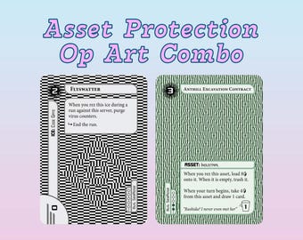 Opgravingscontract vliegenmepper en mierenhoop *Duo Pack* Alt Art Netrunner-kaart | *NIEUW* Op-Art-nietjes