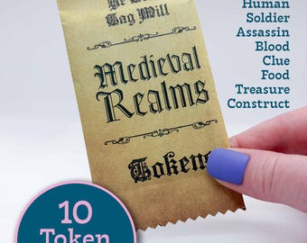 MTG-tokenbooster Medieval Realms | 10 Magic the Gathering-tokens en een exclusieve sticker