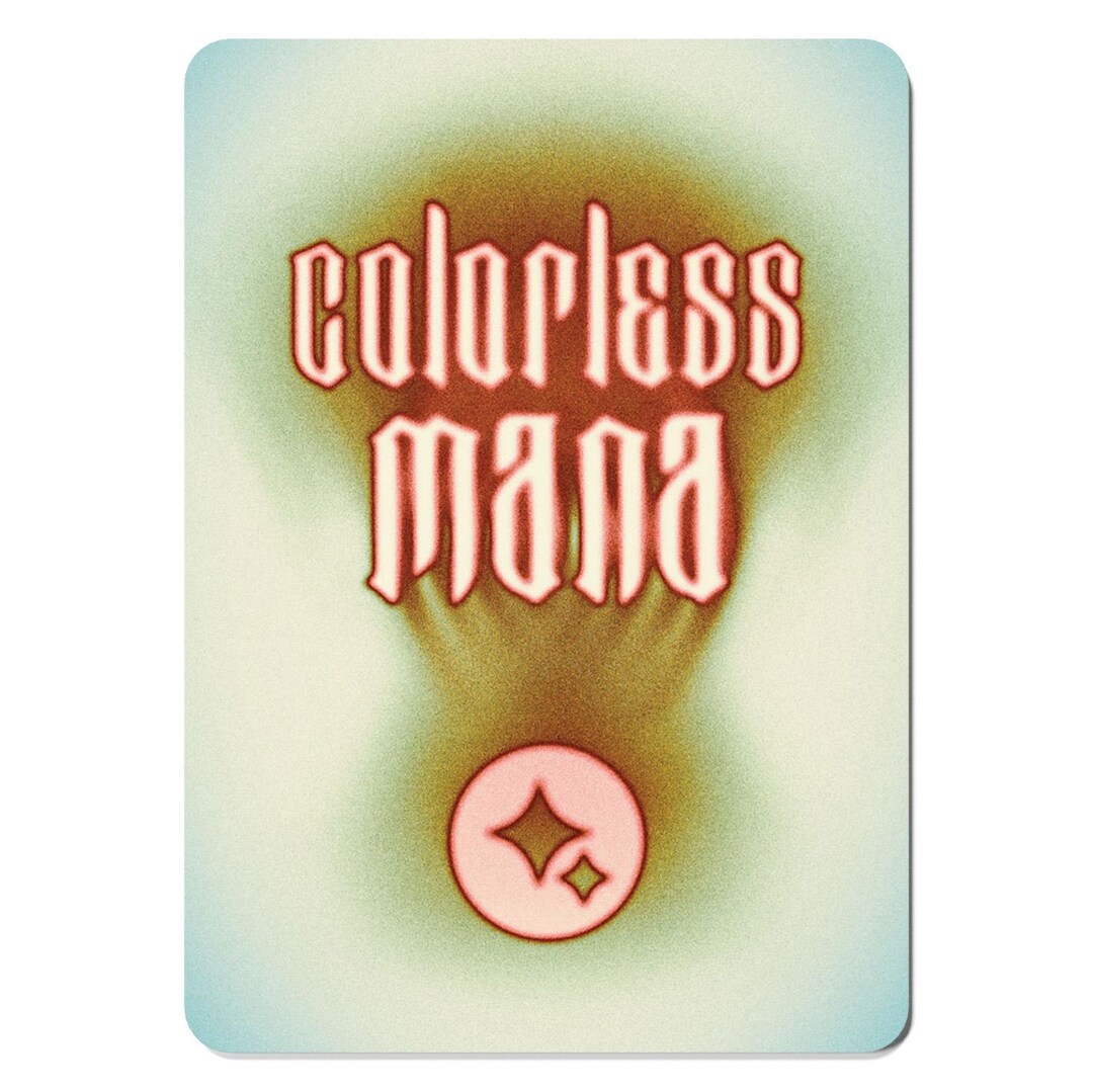 Colorless Mana Token MTG | Typographic Artifact Token for Commander ...