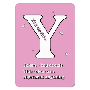 MTG You Decide MTG Token for Magic: The Gathering Universal Token | Alphabet Style Custom EDH Commander Tabletop Tokens | Custom Proxy Alt