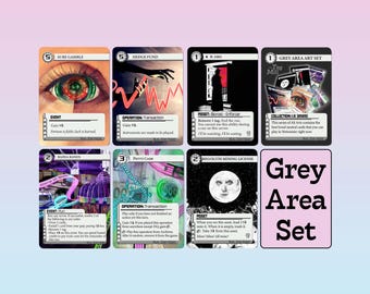 Grijze Netrunner Alt Art *megapack* | 6 speelsets met nietjes en exclusieve setkaart