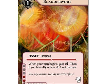 Bladderwort Alt Art Netrunner-kaart | Snackaanvalset | Cyberpunk-kaartspel