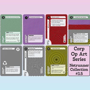 Op Art Netrunner Staples Complete Set *New Mega Pack* 6 Alt Art Playsets & Exclusive Card
