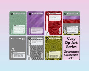 Op-Art Netrunner Staples complete set *Nieuw megapakket* 6 Alt Art-speelsets en exclusieve kaart