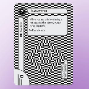 Tarjeta Flyswatter Alt Art Netrunner / *NUEVO* Op Art Staples Set / Juego Cyberpunk