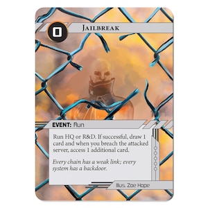 Knast Netzläufer Alt Art | Volles Spielset x 3 Karten | Kollektion Break-In | Custom Proxy Spiel Karte CCG Tcg Design Cyberpunk Alt-Art