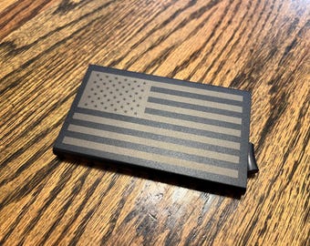 Laser engraved RFID Blocking Pop up Metal wallet. Personalized wallet. Card wallet with pop up Feature!