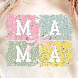 Floral mama coquette png, floral mama png, Brushstroke mama png, Retro Mama png, Motherhood png, Mothers Day png, floral spring Shirt Design