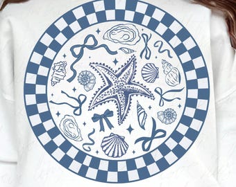 Coquette Seashells PNG: Retro Summer Beach Vibes (Digital Download)