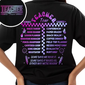 Retro Teacher Tour Png, ABCD Teacher Tour Png, Funny Teacher, End of Year Png, Elementary School,Teacher Gift, Kindergarten Teacher Png,