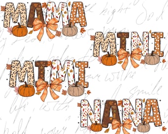 Herbst Nana Mimi Mama PNG Bundle: Kokette Halloween (Digitaler Download)