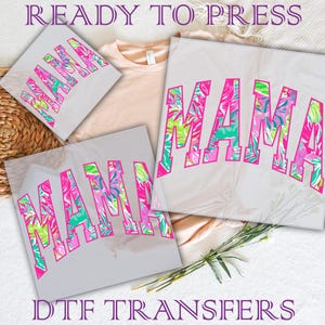 Floral Mama Dtf Transfers, Ready To Press, Mom Heat Press Transfer, Mama Flower Dtf, Retro Mama Direct To Film, Mother&#39;s Day Dtf, Boho Mama