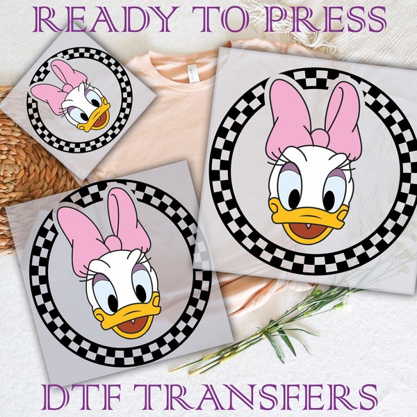 Ready To Press, Disney Checkered Dtf Transfers, DTF Prints Heat Transfer, DTF transfers, Ready To Ship, Disney Friends Dtf, Disneyland Dtf