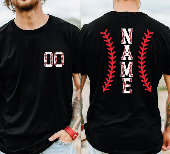 Personalized Baseball DTF Transfer: Custom Name & Number, Game Day Ready