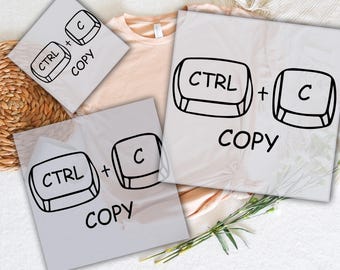Ctrl C Ctrl V DTF Transfer: Father's Day Ready to Press