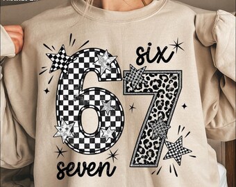 Checkered Leopard Six Seven 6 7 Meme Ready To Press