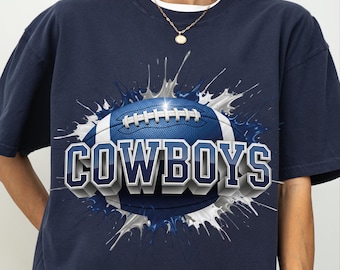 Cowboys Football Drip Team Logo DTF Transfer: Ready to Press