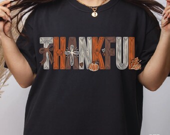 Thankful Pumpkin Bow DTF Transfer, Thanksgiving Cross Pumpkin Bow Ready To Press, Thankful Fall Iron On