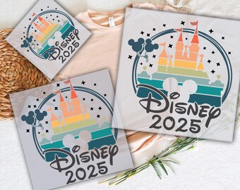 Disney 2025 Dtf Transfers, Disney Mickey Castle Ready To Press, DTF Prints Heat Transfer, Magical Castle Dtf, Direct To Film, Ready To Ship