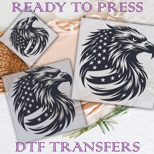 American Eagle Flag DTF Transfer: Patriotic Heat Press Design