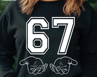 Six Seven 6 7 Meme Funny Hands Ready To Press