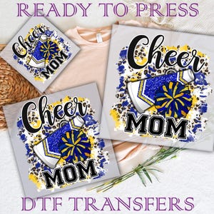 Cheer Mom Ready To Press, Cheerleading Dtf Transfers, Mom Dtf Transfers, Mom Life Dtf Transfers, Leopard Mom Dtf Transfers, Mom Gifts Dtf