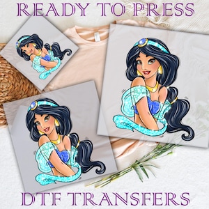 Disney Princess Jasmine Read To Press, Disney Princess Heat Press, Birthday Girl Dtf, Girls Trip Dtf, Disney Trip Direct To Film, Jasmine
