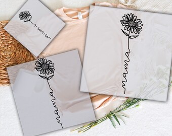 Flower Mama DTF Transfer: Ready To Press Heat Transfer
