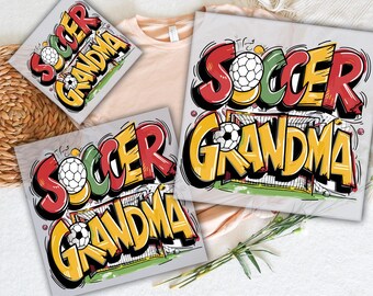 Soccer Grandma DTF Transfer: Ready To Press Heat Transfer