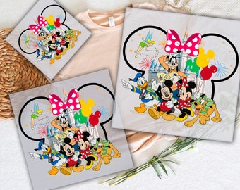 Mickey and Friends DTF Transfer, Disney Castle Heat Transfer