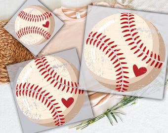 Retro Baseball Mama DTF Transfer: Grunge Mother's Day Design