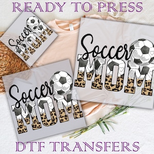 Soccer Mom Dtf Transfers, Ready To Press, DTF Prints Heat Transfer, Soccer Mama Dtf, Direct To Film, Ready To Ship, Mother's Day Dtf
