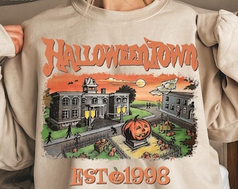 Spooky Halloween DTF Transfer: Halloween Town 1998, Ghost, Pumpkin